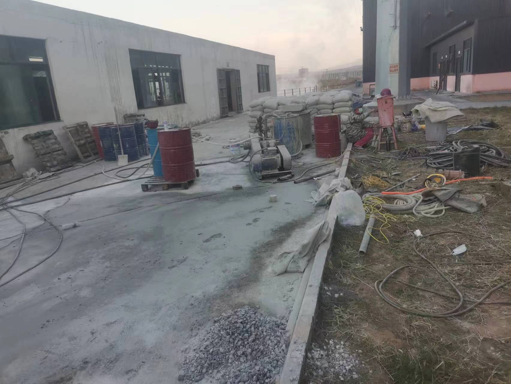 阿巴嘎厂房地基沉降注浆