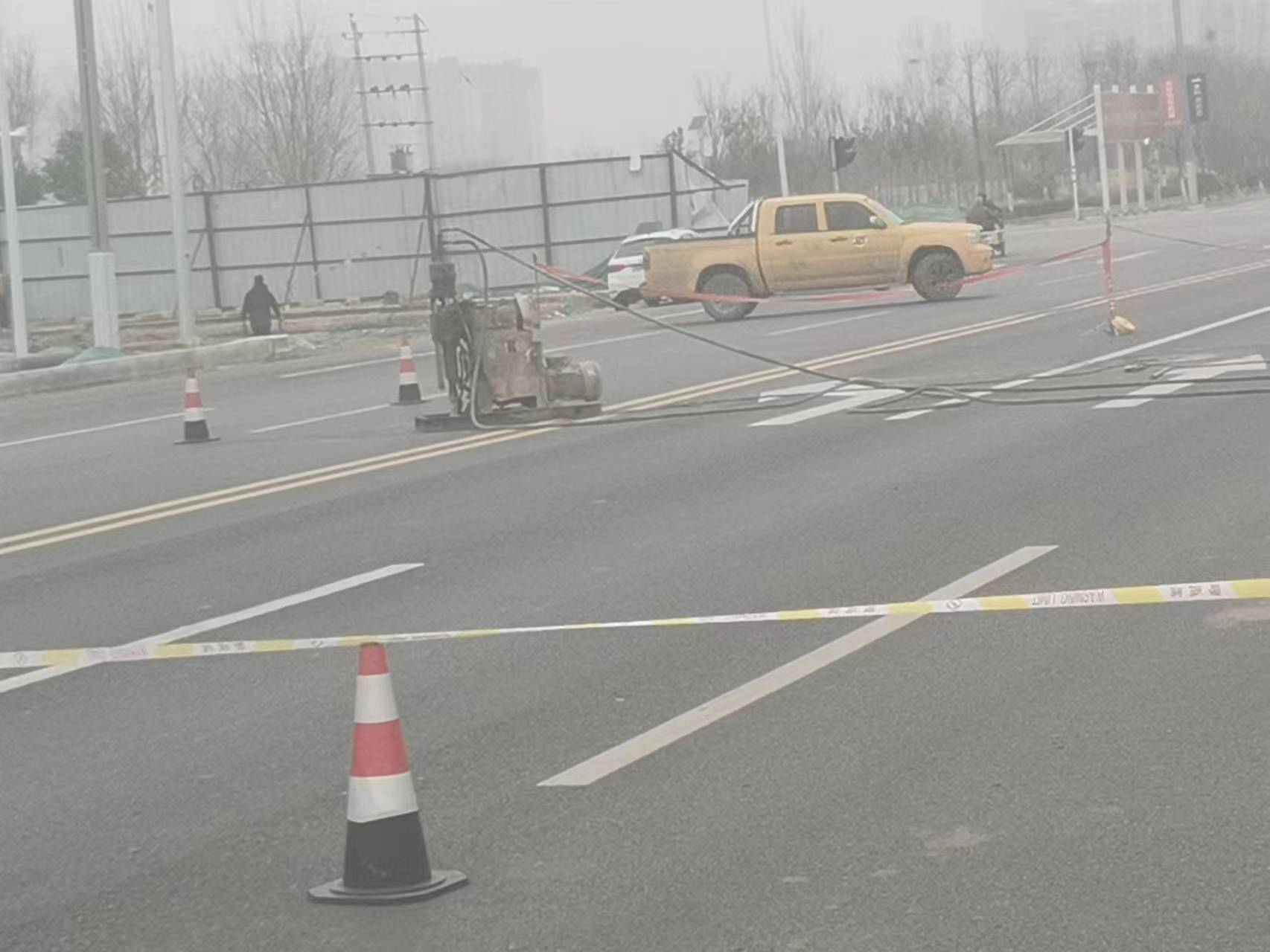 阿巴嘎公路路基沉陷注浆
